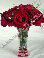 send gifts to bangladesh, send gift to bangladesh, banlgadeshi gifts, bangladeshi Red Rose with Vase