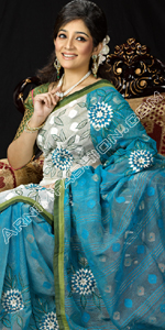 send gifts to bangladesh, send gift to bangladesh, banlgadeshi gifts, bangladeshi Firuja & White Jamdani
