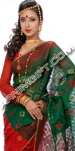 send gifts to bangladesh, send gift to bangladesh, banlgadeshi gifts, bangladeshi Muslin Jamdani Saree