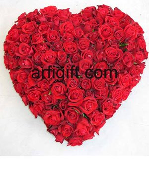 Send 50 Rose Heart to Bangladesh, Send gifts to Bangladesh