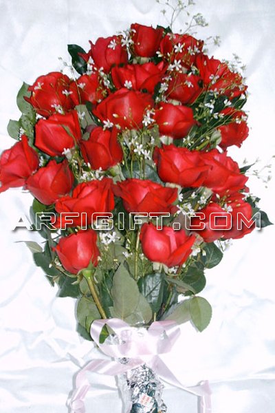 Send 24 pcs Red Rose  to Bangladesh, Send gifts to Bangladesh