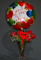 send gifts to bangladesh, send gift to bangladesh, banlgadeshi gifts, bangladeshi Rose & Balloon Combo