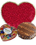 send gifts to bangladesh, send gift to bangladesh, banlgadeshi gifts, bangladeshi Love Combo with 100 Rose + Chocolate + Cake