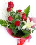 send gifts to bangladesh, send gift to bangladesh, banlgadeshi gifts, bangladeshi Lily+Carnation+Rose