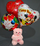 send gifts to bangladesh, send gift to bangladesh, banlgadeshi gifts, bangladeshi Teddy & Balloon Combo
