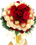 send gifts to bangladesh, send gift to bangladesh, banlgadeshi gifts, bangladeshi Chocolate & Rose Bouquet