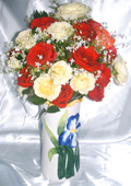 send gifts to bangladesh, send gift to bangladesh, banlgadeshi gifts, bangladeshi 36 Mix Rose & Vase