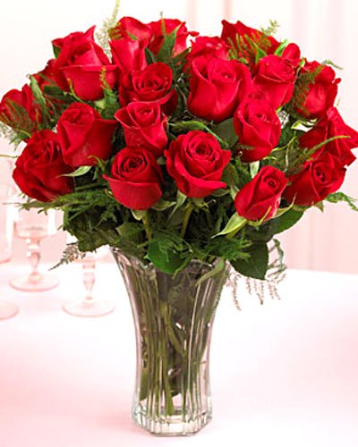 Send  24 Rose With Vase to Bangladesh, Send gifts to Bangladesh
