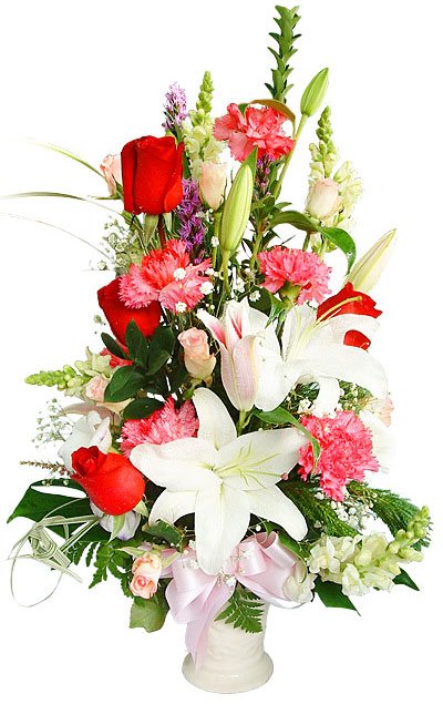 Send Lily+Carnation+Rose to Bangladesh, Send gifts to Bangladesh