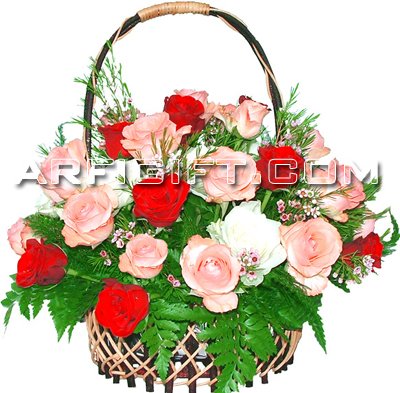 Send Mixed Roses Arrangement to Bangladesh, Send gifts to Bangladesh