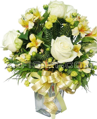 Send Mix Rose with Vase to Bangladesh, Send gifts to Bangladesh