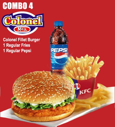 Send KFC-Colonel Burger Combo to Bangladesh, Send gifts to Bangladesh