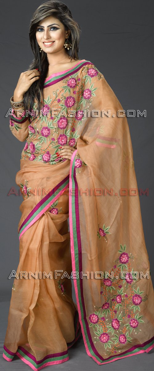 Send  Party Moslin Saree to Bangladesh, Send gifts to Bangladesh