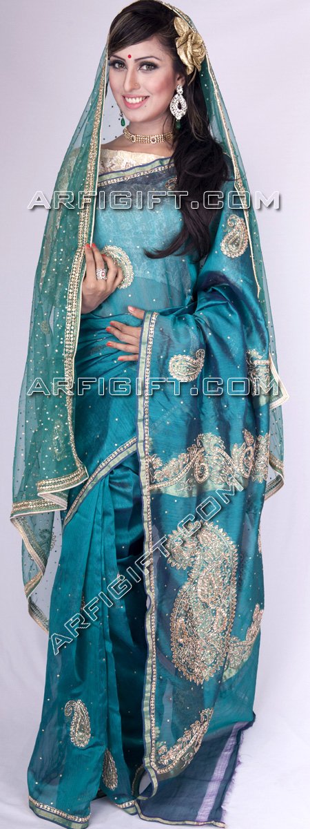 Send Bridal Saree + Dupatta to Bangladesh, Send gifts to Bangladesh