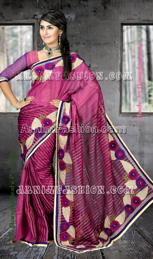 Send Karchupi Work Saree to Bangladesh, Send gifts to Bangladesh