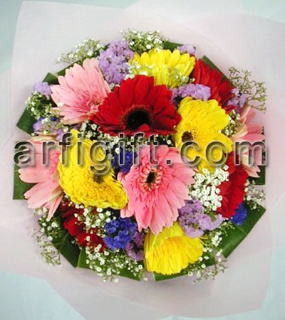 Send Mix Gerbera to Bangladesh, Send gifts to Bangladesh